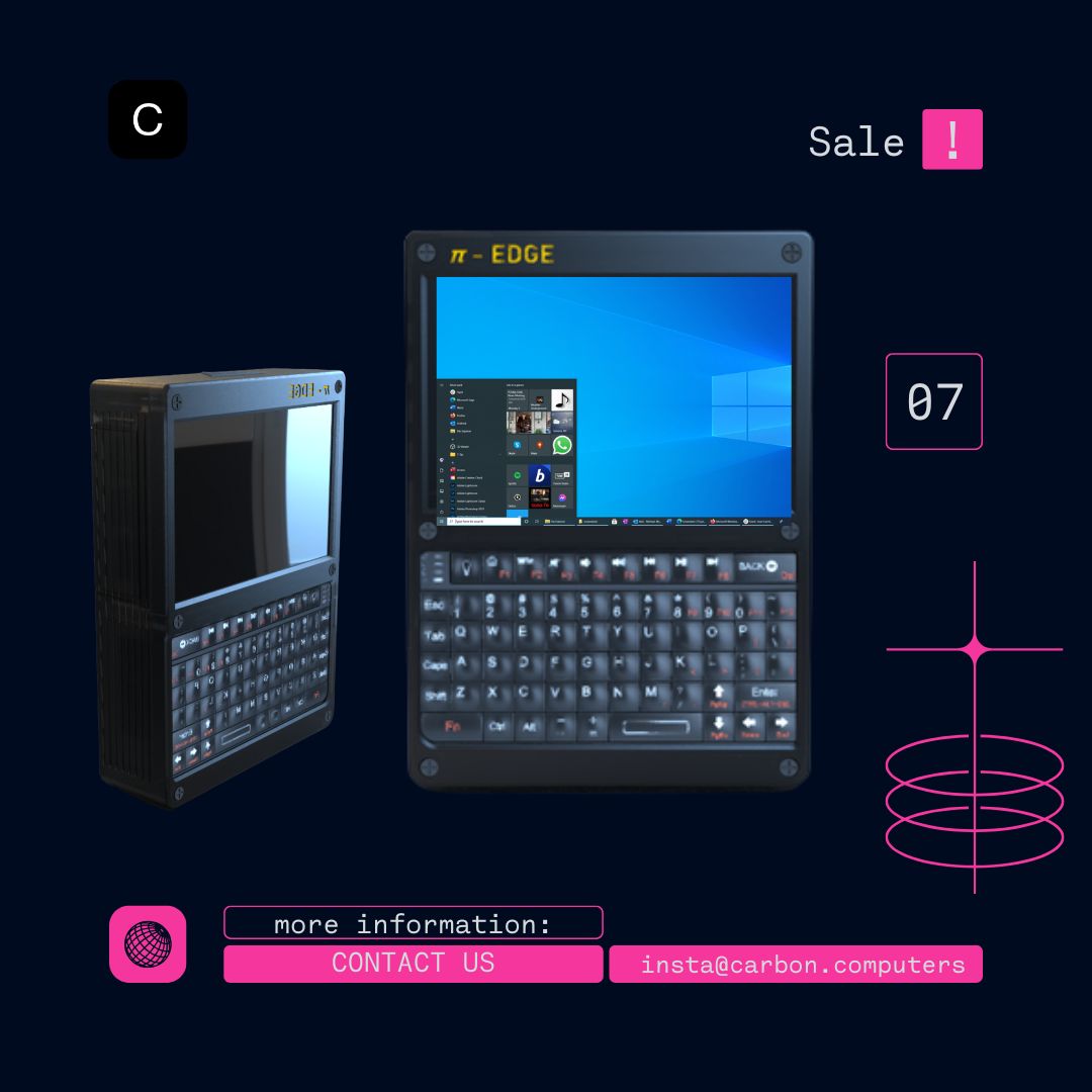 Pi-Edge - Panda - Kali & Windows Handheld - Carbon Computers
