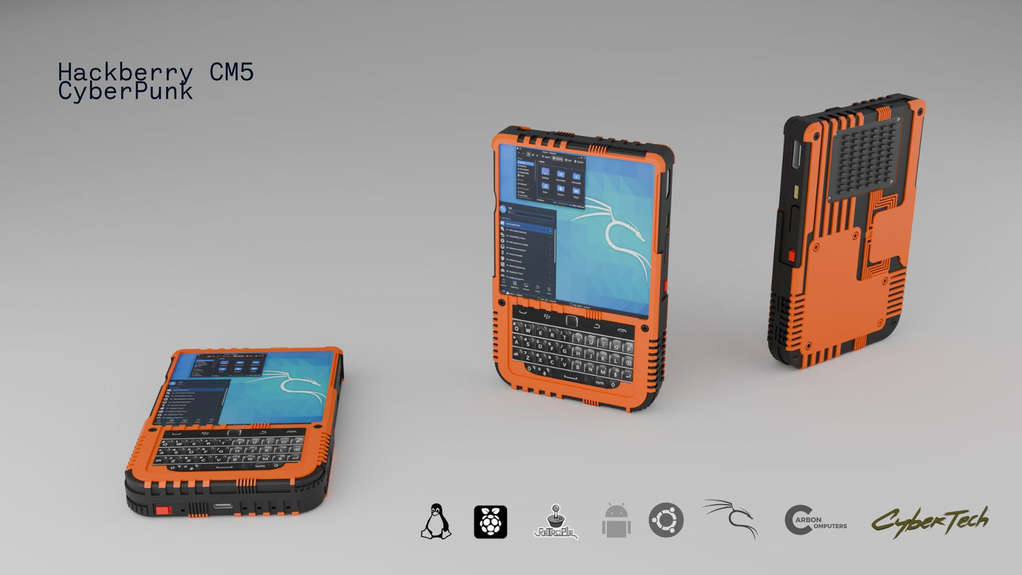 HackBerry Pi CM5 with Linux Kali - Unbuntu - Pi OS - RetroPi - Android - Carbon Computers