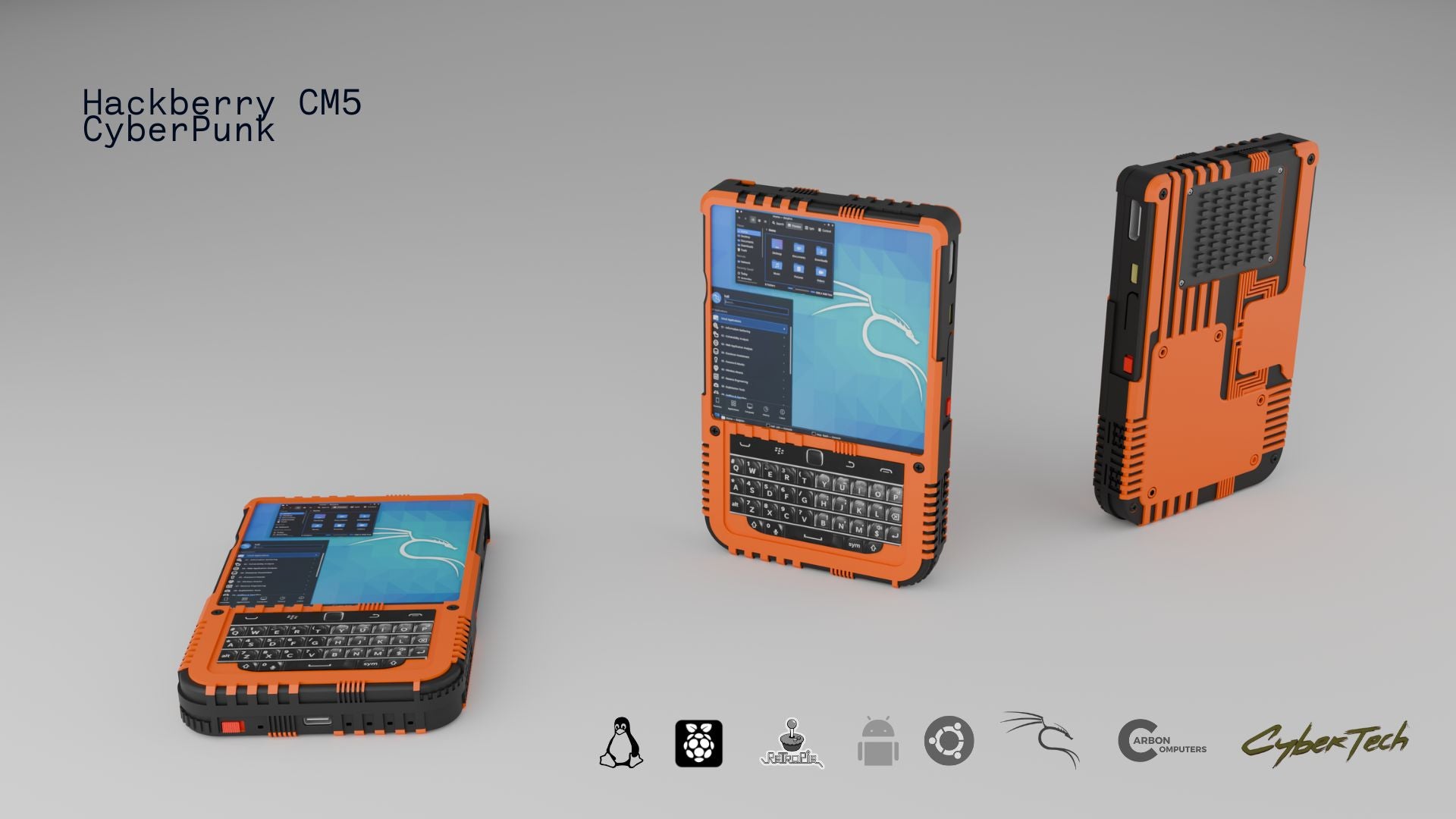 HackBerry Pi CM5 with Linux Kali - Unbuntu - Pi OS - RetroPi - Android - Carbon Computers