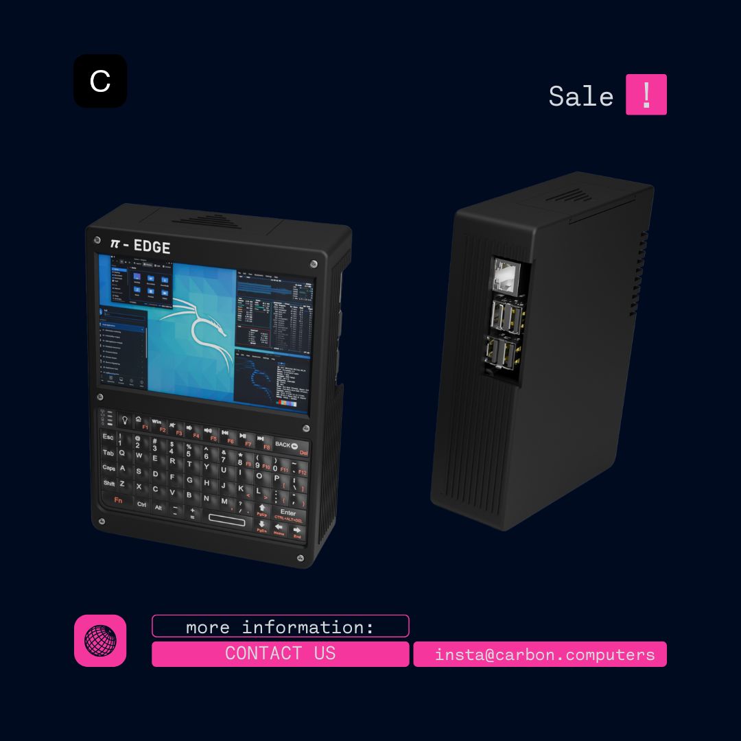 Pi-Edge - Panda - Kali & Windows Handheld - Carbon Computers