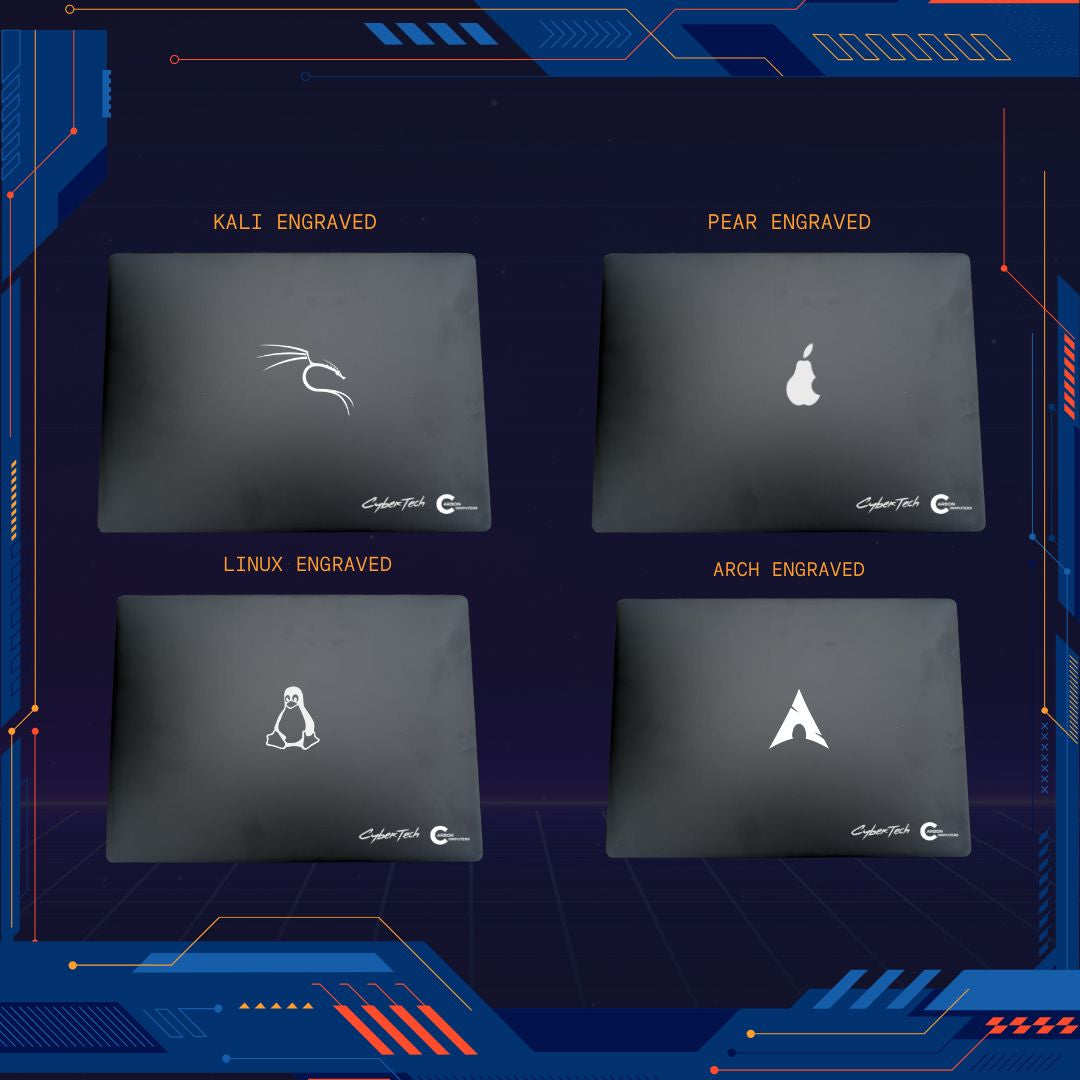 Cyber Book X Laptop with Win + Dual Boot Kali & BlackArch