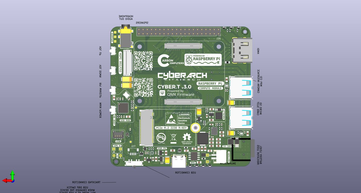 CM5 AIO Board – Compact Carrier with BMS