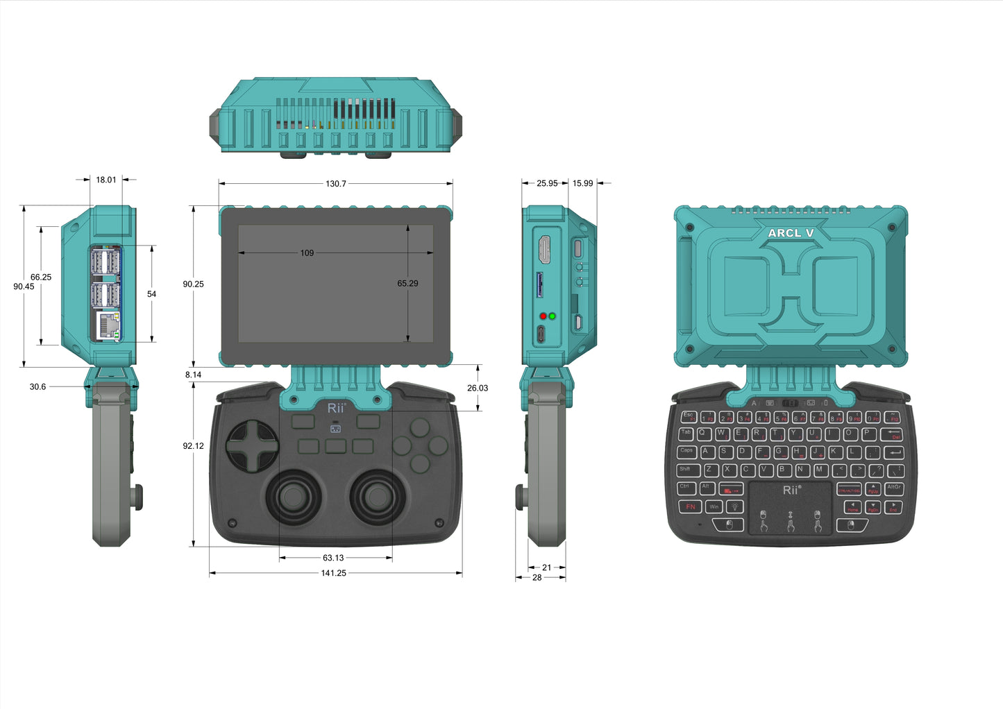 ARCL V - 5 inch Touch Display powered by Raspberry Pi CM4 - Carbon Computers
