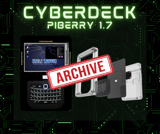 CyberDeck PiBerry 1.7 - Raspberry Pi Zero Handheld - Carbon Computers