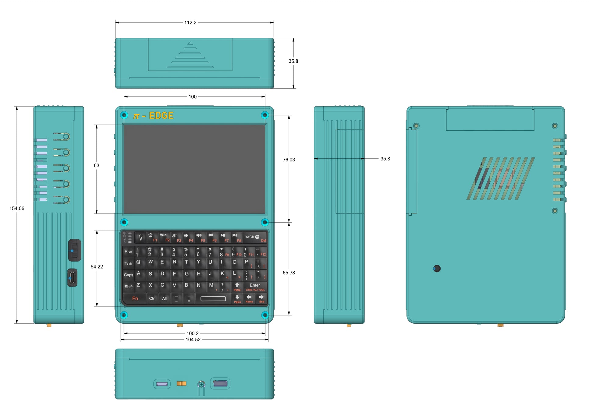 Pi-Edge - Panda - Kali & Windows Handheld - Carbon Computers
