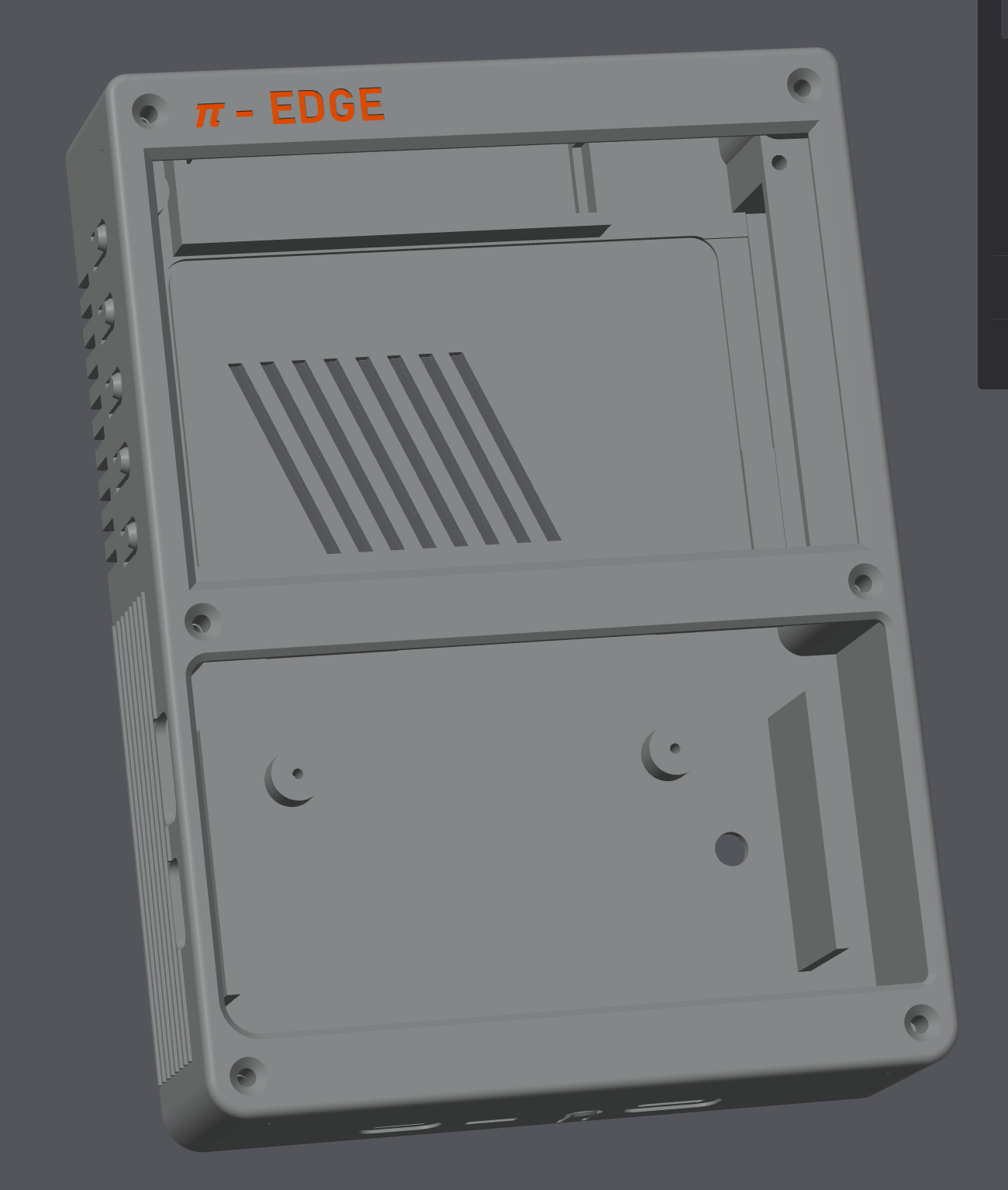 Pi Edge 3D Printed Case - STL Digital File