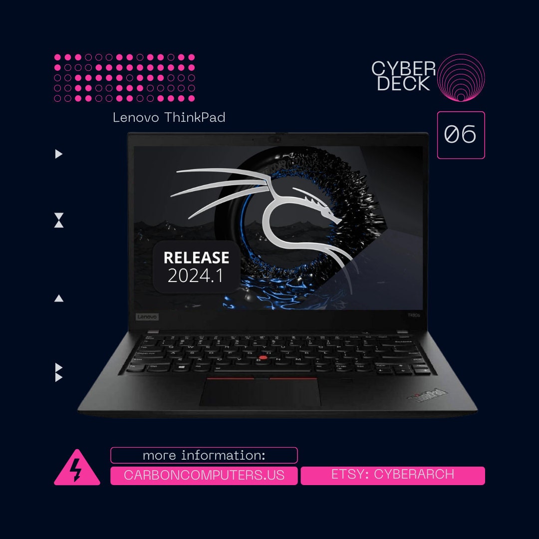 ThinkPad Cyber Laptop with Win + Dual Boot Kali & BlackArch